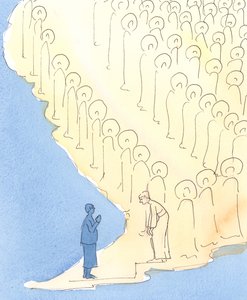 Immer wenn wir einen bestimmten Heiligen um besondere Hilfe durch Gebet bitten, ist es, als ob die Heiligen Platz machen, damit dieser himmlische Freund von ihnen herabsteigen kann, um uns zu fragen: "Was kann ich tun, um dir zu helfen?"