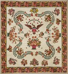 Medallion-Quilt, um 1830
