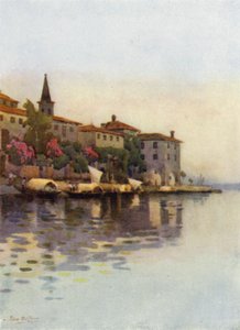 Ein grauer Morgen, Lago Maggiore von Ella Du Cane