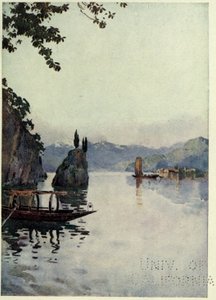 Il Punto di Bellagio, Lago di Como, Illustration aus 