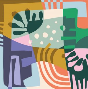 Abstraktes Laubspiel von Ellen Greup