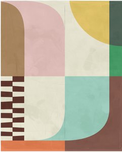 Abstrakte geometrische Blöcke von Ellen Greup