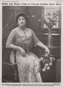 Dame Nellie Melba, australische Opernsängerin