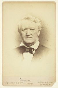 Porträt von Wagner, 1877 von Elliott and Fry