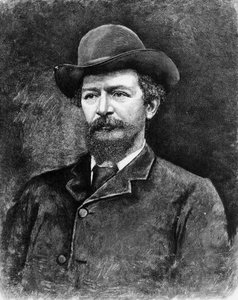Algernon Charles Swinburne, graviert nach einem Foto von Elliott und Fry Studio