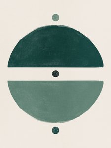 Ausgewogene grüne Geometrien