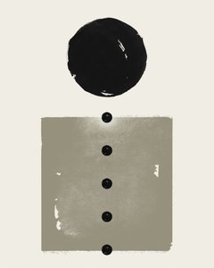 Schwarze Kreis-Balance-Punkte