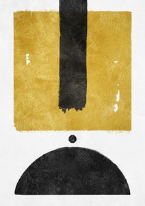Goldene Schwarze Geometrische Formen