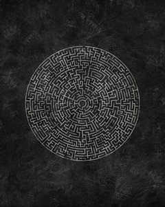 Komplexes kreisförmiges Labyrinth