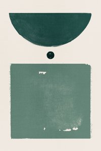 Minimalistische grüne Formen
