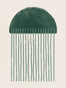 Minimalistischer Grüner Regen