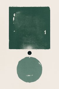 Minimalistische grüne Formen