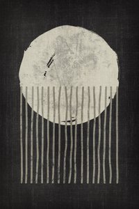 Monochromer abstrakter Mond