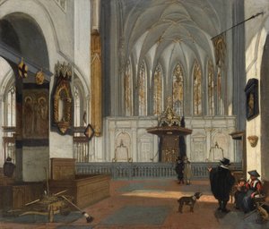 Ansicht des Chors der Janskerk in Utrecht von Emanuel de Witte