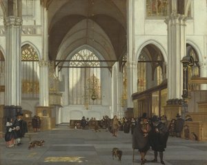 Innenraum der Oude Kerk, Amsterdam, 1659 von Emanuel de Witte