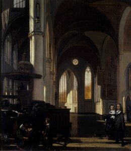 Das Innere einer gotischen Kirche von Emanuel de Witte