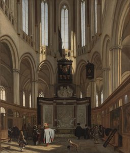 Das Grab von Michiel de Ruyter in der Nieuwe Kerk, Amsterdam von Emanuel de Witte