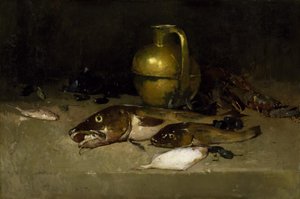 Stillleben mit Fisch von Emil Carlsen