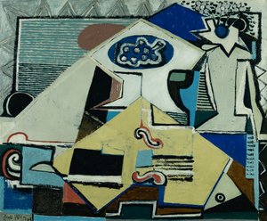 Stillleben Cello; Nature Morte au Violoncelle von Emil Filla