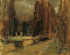 Der Friedhof bei Gravosa bei Ragusa (Studie zu Pax) von Emil Jakob Schindler