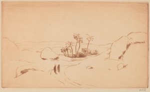 Oase in der Wüste von Emil Orlik