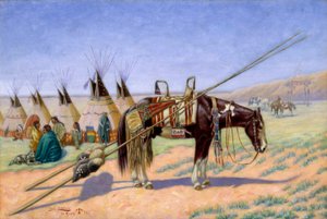 Indianer im Lager auf der 101 Ranch, 1922