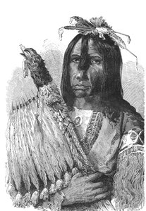 Häuptling der CREEKS-Indianer, aus dem Südosten der Vereinigten Staaten von Emile Antoine Bayard