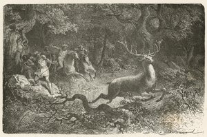 Die Jagd in der Bronzezeit von Emile Antoine Bayard