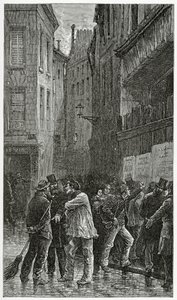 Les Affiches - Illustration aus Histoire d’un crime, 19. Jahrhundert