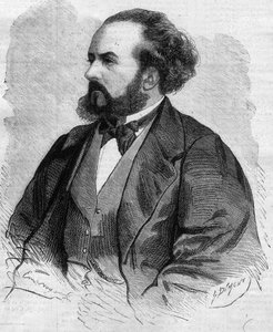 Porträt von Gustave Hippolyte Roger (1815-1879), französischer Tenor - Zeichnung von Emile Bayard