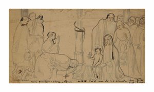 Anbetung der Hirten von Emile Bernard