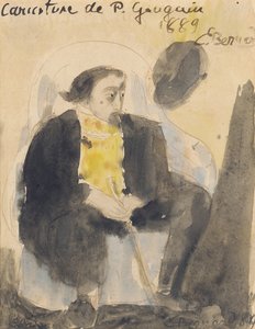 Karikatur von Paul Gauguin, 1889 von Emile Bernard