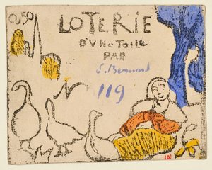 Die Frau mit den Gänsen [Lottoschein] [Probe a] von Emile Bernard