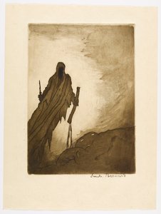 Nr. 11 - „Als der Schleier sich teilte, gab er in zwei Händen zu sehen / Einen Stock, einen vom Wege gerissenen Stein, / Dann einen langen Nagel, einem Türriegel gleich.“
