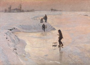Die Eisvögel von Emile Claus