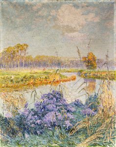 La Lys - De Leie, um 1902 von Emile Claus