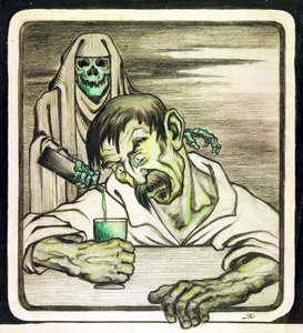 Der Absinth ist der Tod von Émile Decoeur