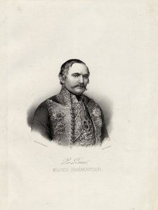 Milo Obrenovic I., Fürst von Serbien, um 1838