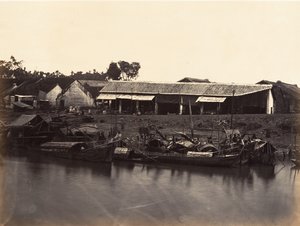 Vue de la Ville Chinoise Cholen Feuille Nr. 2, Saigon, Cochinchina, 1866