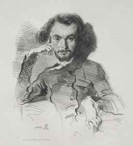 Charles Pierre Baudelaire, 1844 von Emile Isidore Deroy