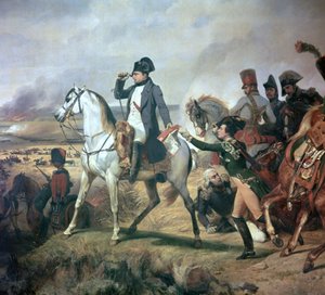 Napoleon in der Schlacht von Wagram von Emile Jean Horace Vernet