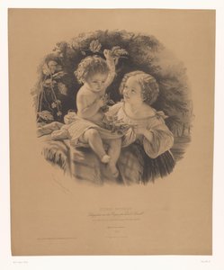 Spielende Kinder im Freien von Emile Lassalle