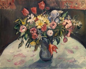 Blumen (Tulpen und Gänseblümchen)