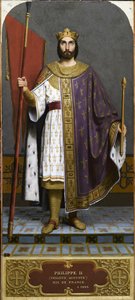 König Philipp II. von Frankreich 1165-1223, 1840er von Emile Signol