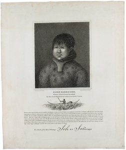 John Sakeouse, ein Eingeborener von Jacob Sound, Grönland, der erste Eskimo, der in diesem Land bekannt wurde, 1816 von Emilia Anderson