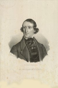 Porträt von August Bournonville 1805-1879, 1842 von Emilius Ditlev Baerentzen