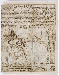 Tagebuchpapier, 1837 von Emily Bronte