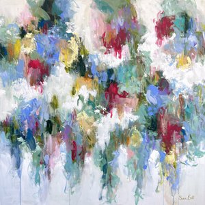 Buntes Blumenabstrakt von Emma Bell
