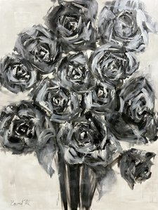 Elegante graue Rosen