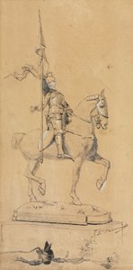 Johanna von Orléans zu Pferd, ca. 1889-1899 von Emmanuel Fremiet